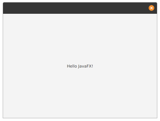 Hello World JavaFX App
